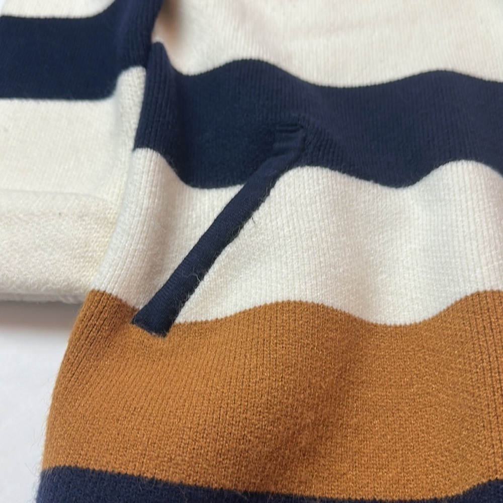 Fate cozy Shaw collar striped cardigan with pockets - Picture 3 of 10